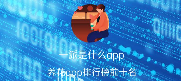 一派是什么app 养花app排行榜前十名？